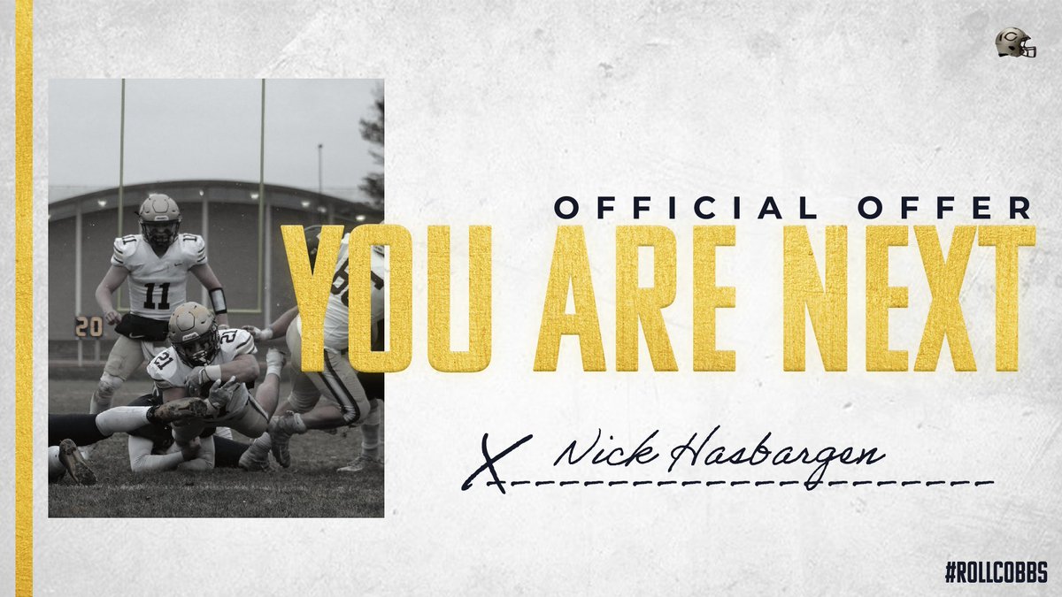 After a great talk, I am grateful to have received an offer to play for <a href="/CoachTerryHoran/">Terry Horan</a> <a href="/Cobber_Football/">Cobber Football</a>