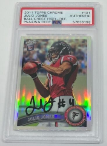 Julio Jones Autographed 2011 Topps Chrome Refractor Rookie Card PSA DNA Auto #ad #thehobby https://t.co/bVv92rwted https://t.co/nm0kABF0xc