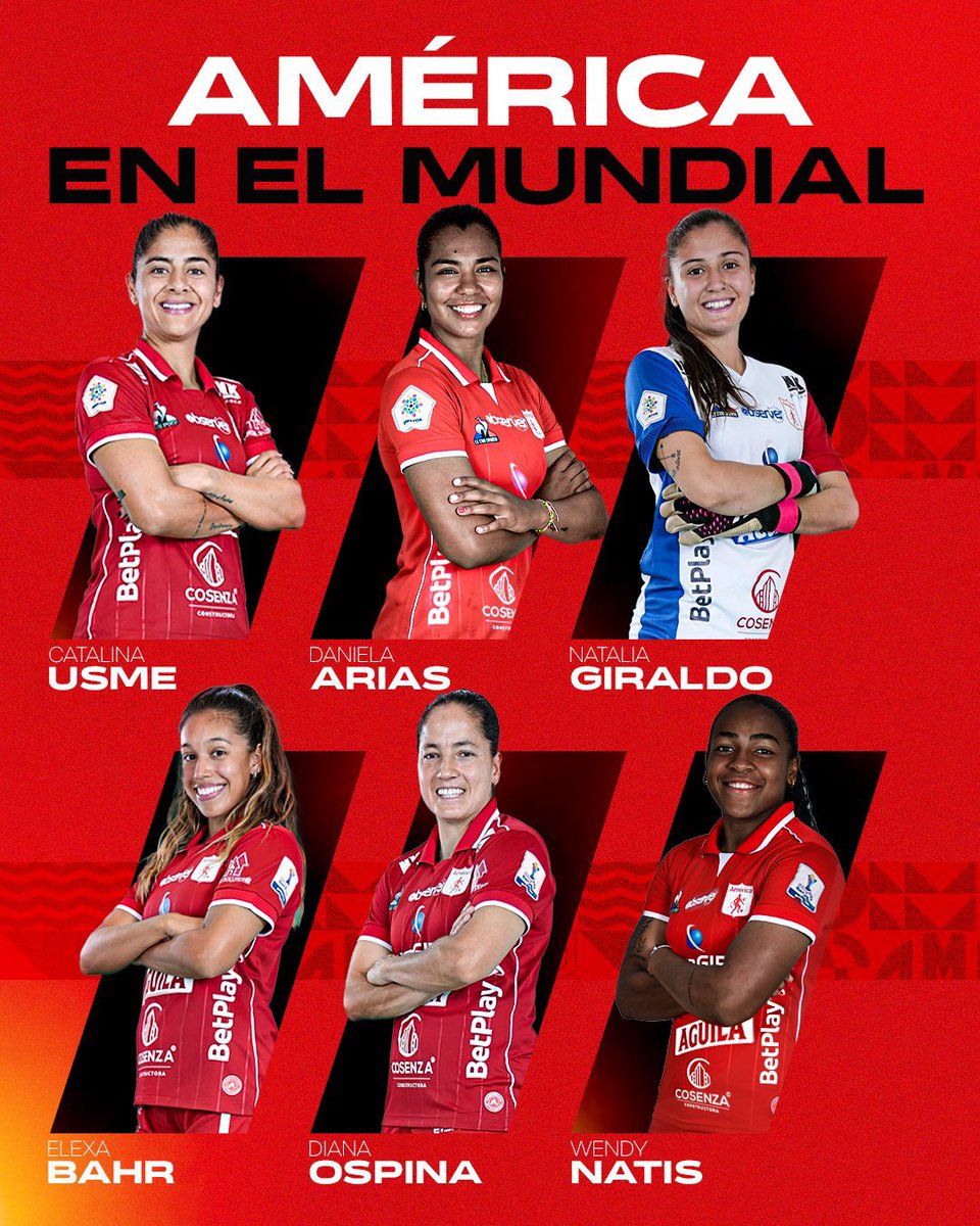 🇨🇴🇵🇦 Somos el equipo de Sudamérica que más aporta jugadoras a la Copa Mundial Femenina de Australia y Nueva Zelanda👹

¡Orgullo Escarlata! 🇦🇹