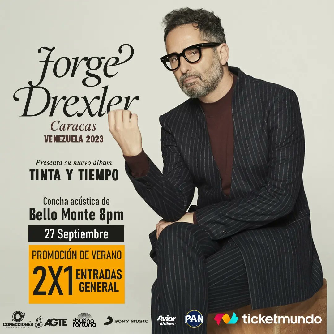 AgteLive's tweet photo. ¡Aprovecha la promo del verano!
Adquiere dos entradas para los conciertos de Jorge Drexler y Kany García y paga solo una. 
Válido solo en localidades específicas.

Compra tus boletos en https://t.co/C8rdr2PiPJ y taquillas del CCCT y Las Trinitarias. https://t.co/Ja3k99Titl
