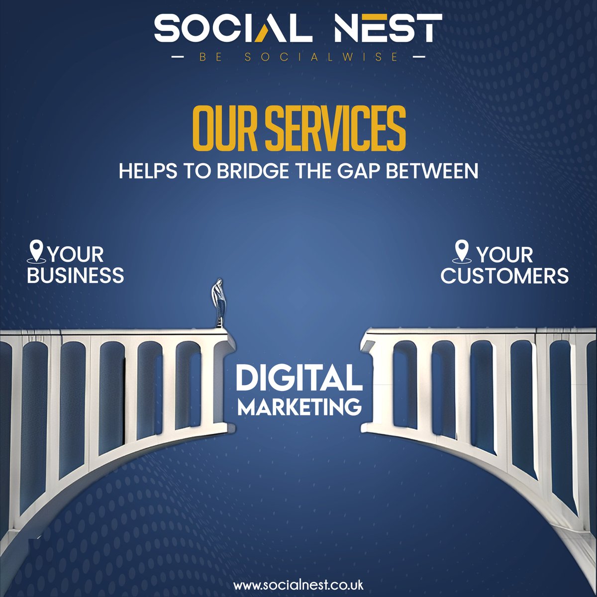 Unlock the Power of Connection with Social Nest: Where Digital Marketing Builds Bridges Between Your Business and Targeted Customers 🚀

socialnest.co.uk

#marketing #business #marketingdigital #digitalmarketing #branding #socialmedia #entrepreneur #socialmediamarketing