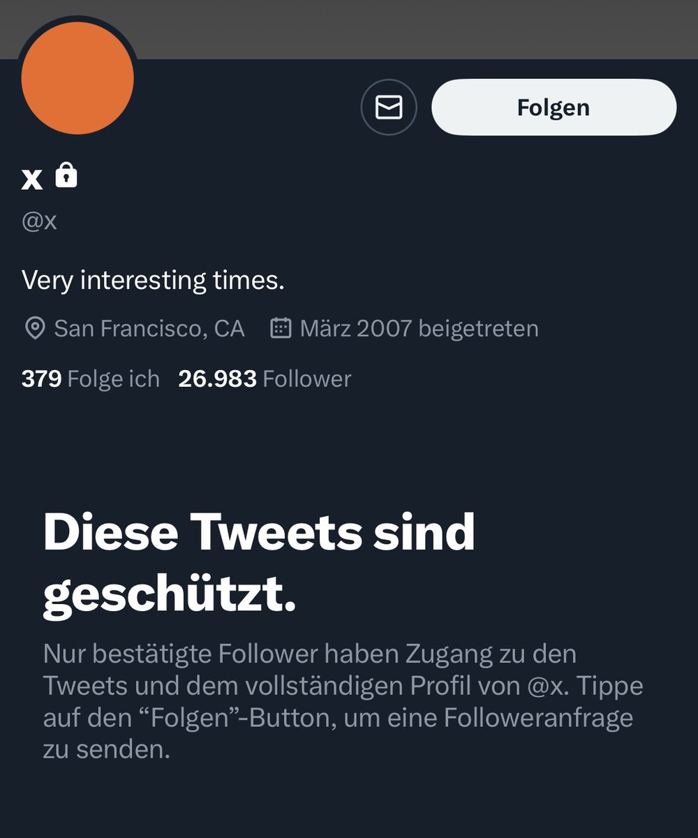 anked's tweet photo. hm... wer ist @x?
Und warum kann Elon nicht an den Account ran? Wenn er könnte, würde doch @twitter längst unter @x twittern? Apropos, heißt das jetzt xittern? oder ixen? #missingTwitter #missingBird #twitterX #TwitterBird https://t.co/EFgG55QRZZ