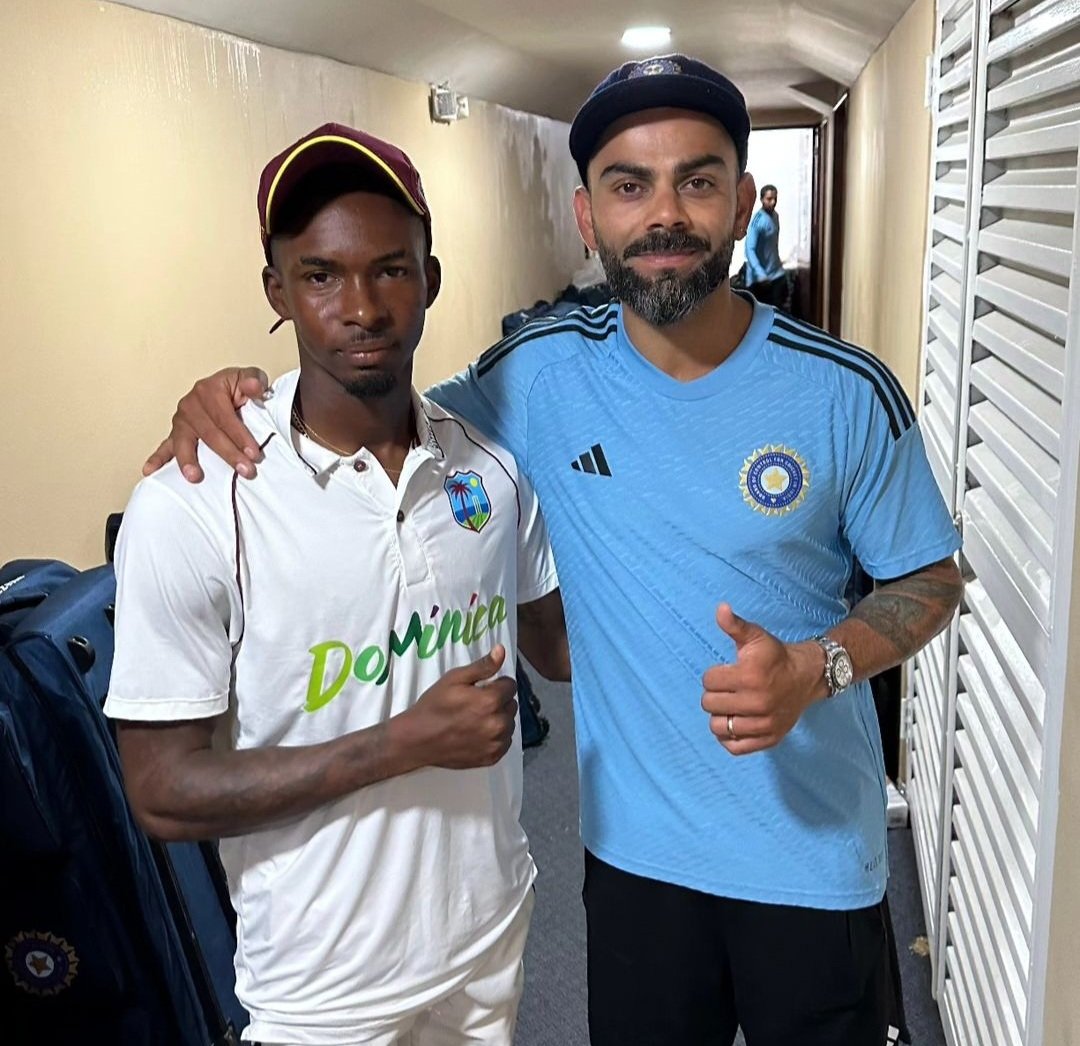 Fantastic to see Alick Athanaze take time out after the Test to pose for pics with fans 

This is what the game is about ❤️