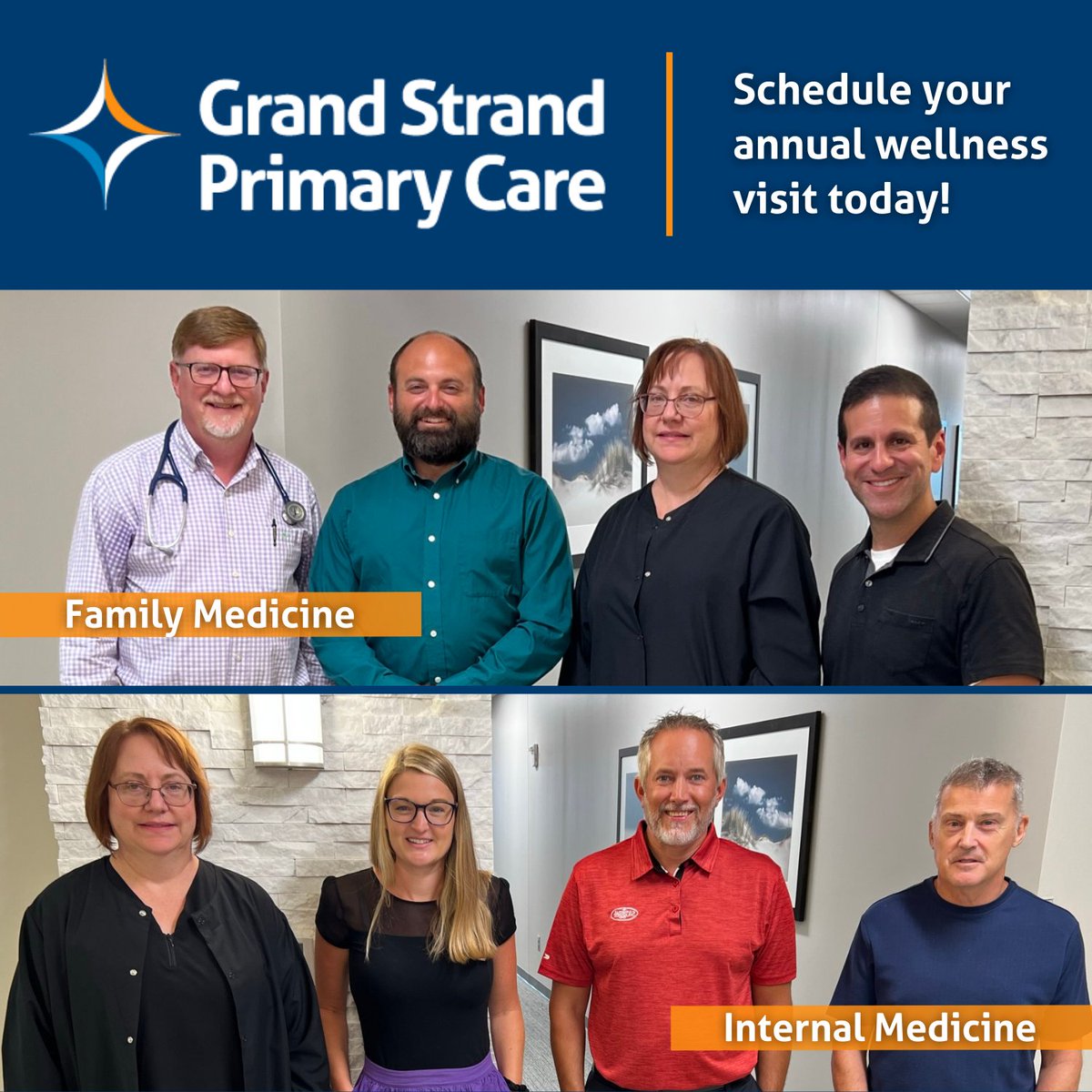 An annual wellness visit allows you and your doctor to discuss your current health, risk for illness and injury, and create a preventive plan of action for future medical care. Schedule your annual wellness visit with our Grand Strand Primary Care team: gsmed.co/AnnualWellness….