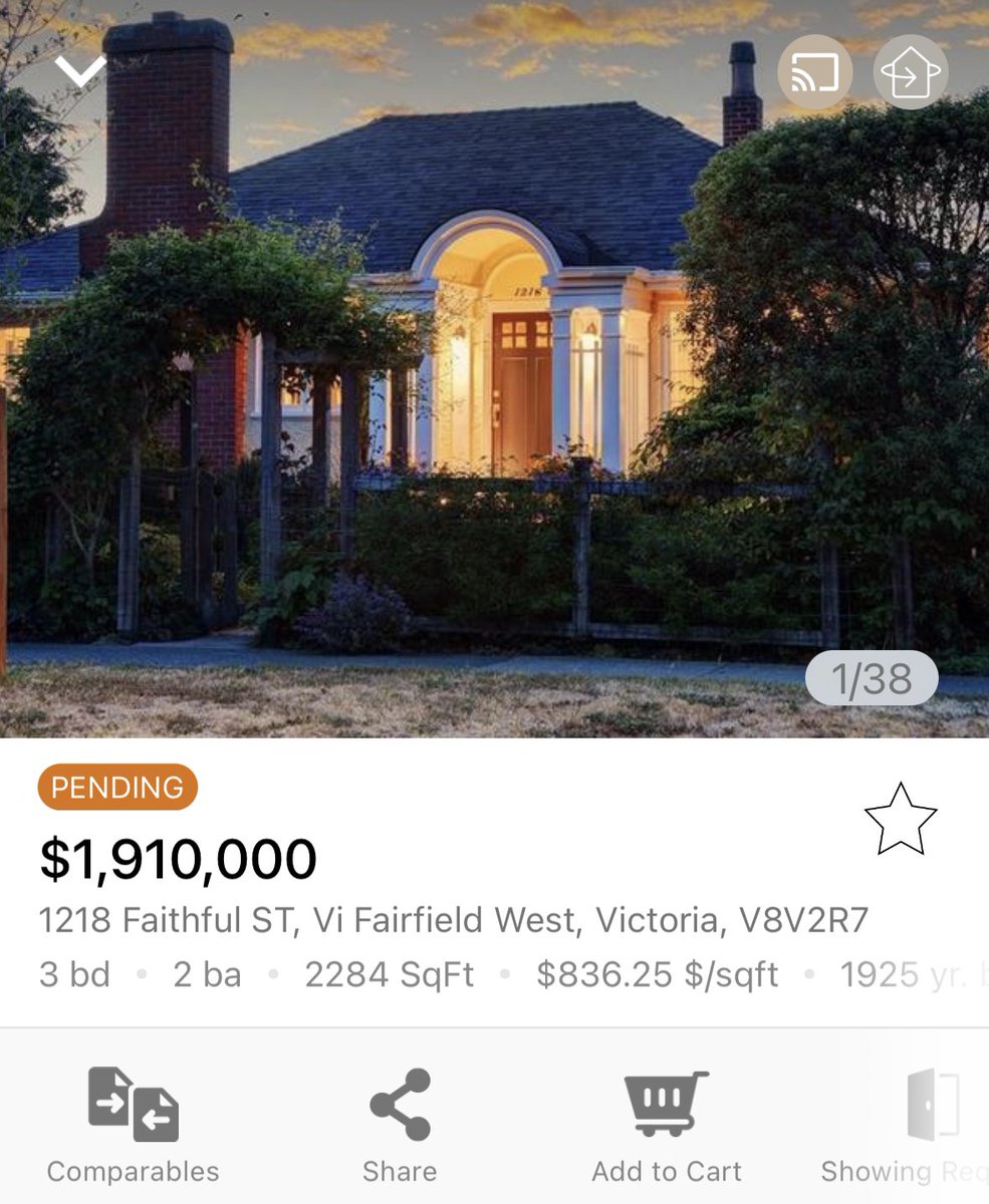 Eye popper from today’s pending sales 👀

1218 Faithful Street
3 Bedrooms, 2 Bathrooms
1925 Detached in Fairfield
4,800 sq. ft. lot 

Listed $1,572,000

Sold $1,910,000 🤑

#yyj #yyjrealestate