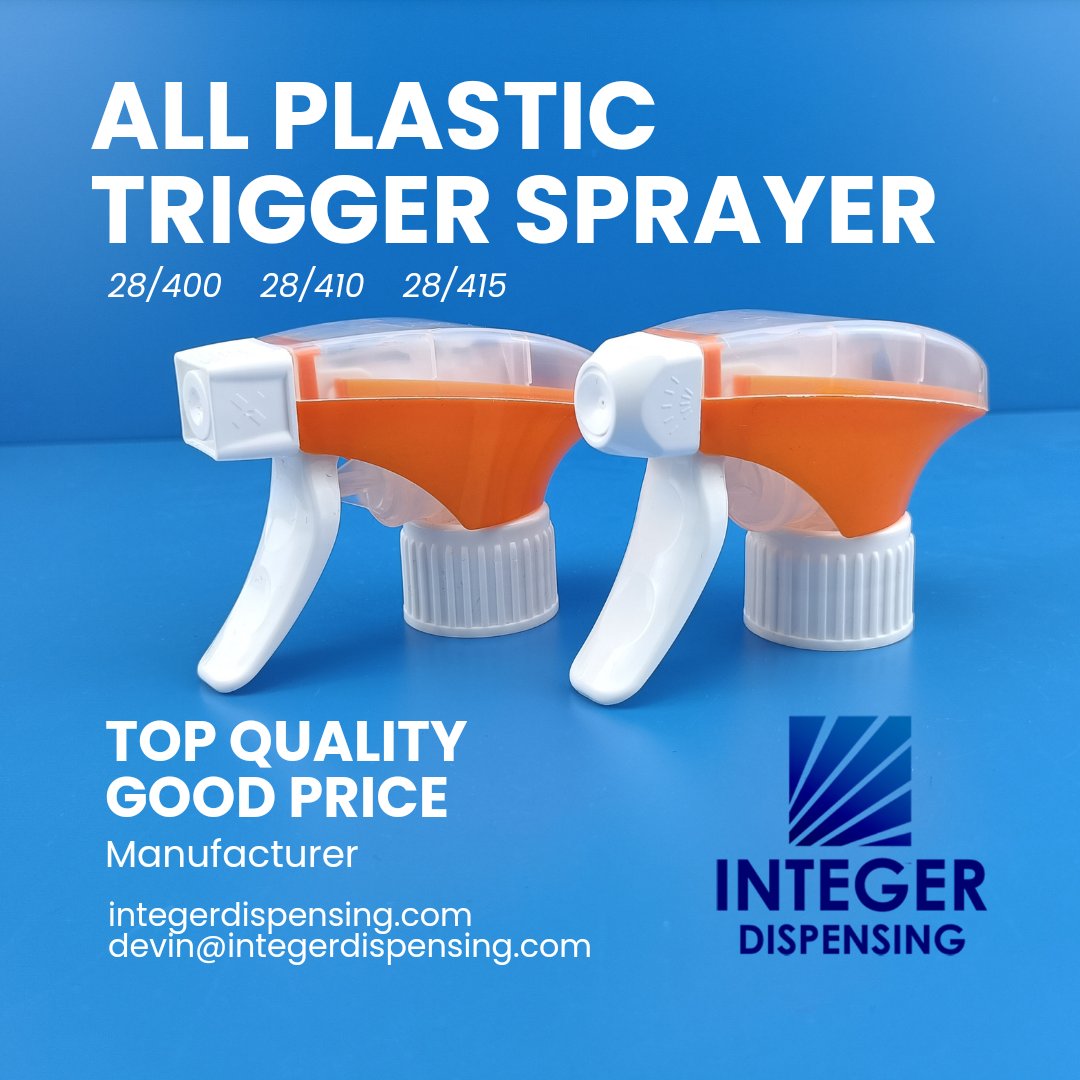 integersprayers's tweet image. All plastic trigger sprayer are made by Eco friendly material. it is better for good brand and products and let your product have more value for nature. #triggersprayer #triggerhead #plasticpackaging #plasticcaps #plasticrecycling #cleaner #cosmetics #plastic #nature