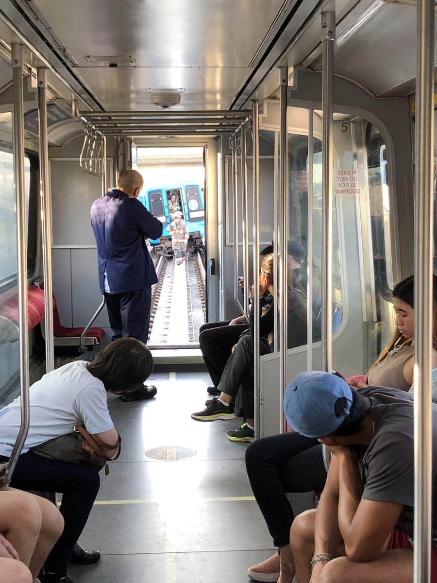 <a href="/TTCnotices/">TTC Service Alerts</a> Minor??? The last car got disconnected from the rest of the train while on the way to Kennedy. It may take a while. 😢.