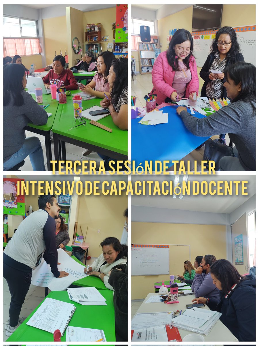 Cam5Temoaya's tweet photo. Tercera sesión de taller intensivo de capacitación docente:Elaboremos nuestro proyecto escolar. https://t.co/DduHCeqynF