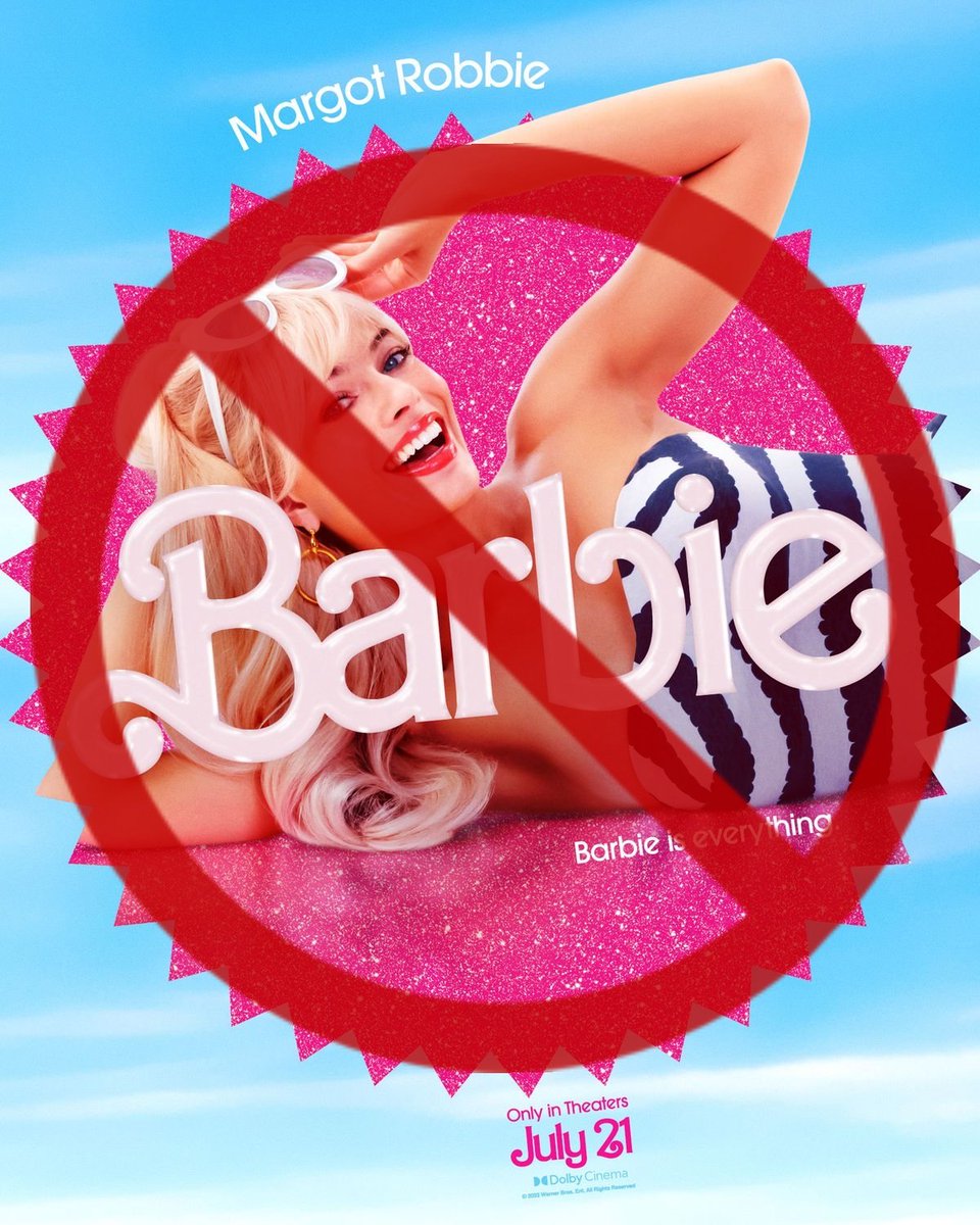 RocioInfantesb's tweet photo. Deja un ❤️ 🔄 Si tú tampoco vas a ver Barbie, por ser una película progre, que promueve el feminismo, el aborto y
al Lobby LGTBQI+. https://t.co/MGtJLAyDNL