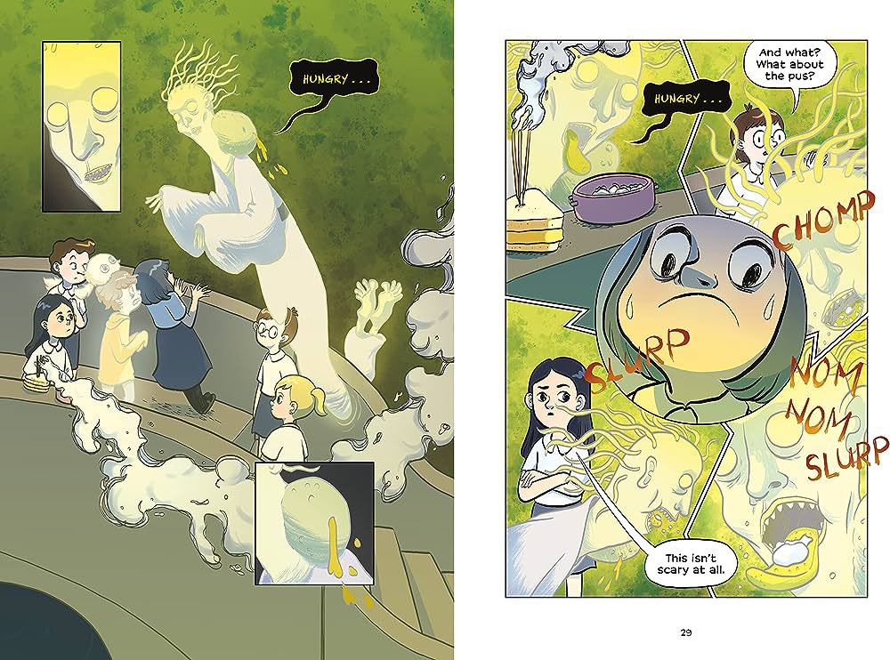 “A broken heart is a heart that has loved and been loved.”

We have officially read AND loved 100% of the books that <a href="/Remy_Lai/">Remy Lai</a> has created. Ghost Book is a middle grade graphic novel that is *perfectly* eerie but also a story of friendship, loss, selflessness, &amp; hope.

5 stars!