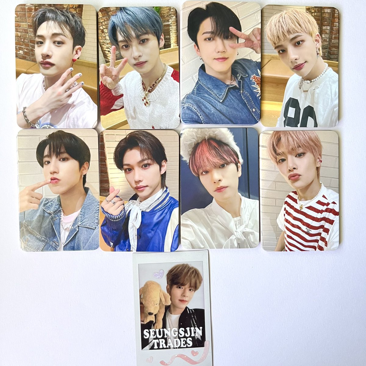 pastelstarlost's tweet photo. WTS sell stray kids skz photocard sale

⭐️ 5star &amp; maxident album PCs $4 ea, $3.50ea if buying 20+
⭐️ Maxident Starriver VC $15 ea, $120 ot8 sets (free shipping for sets)

💌USA $1 stamp, $4.50 track
💌WW $2 stamp https://t.co/nzTMEo8sMV