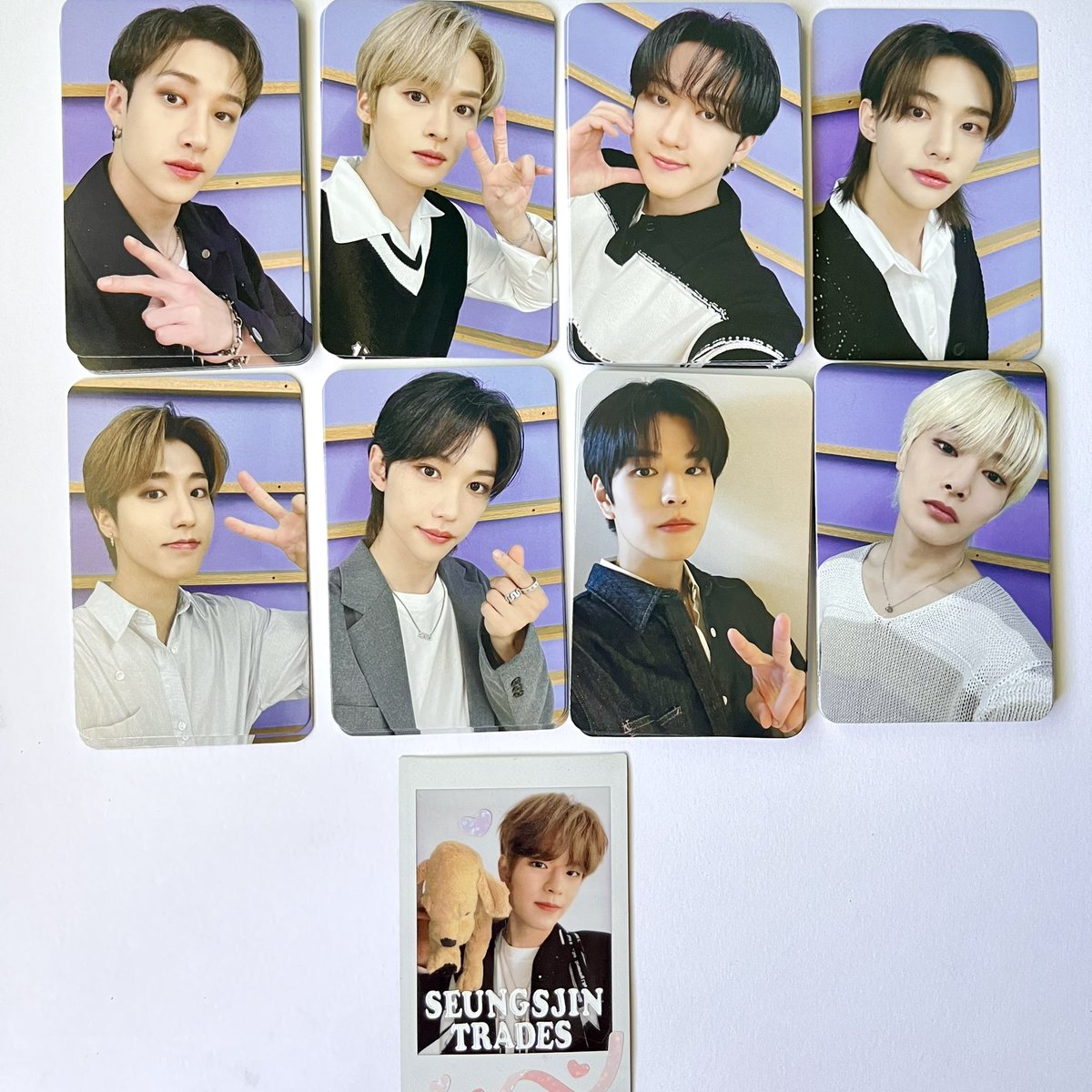pastelstarlost's tweet photo. WTS sell stray kids skz photocard sale

⭐️ 5star &amp; maxident album PCs $4 ea, $3.50ea if buying 20+
⭐️ Maxident Starriver VC $15 ea, $120 ot8 sets (free shipping for sets)

💌USA $1 stamp, $4.50 track
💌WW $2 stamp https://t.co/nzTMEo8sMV
