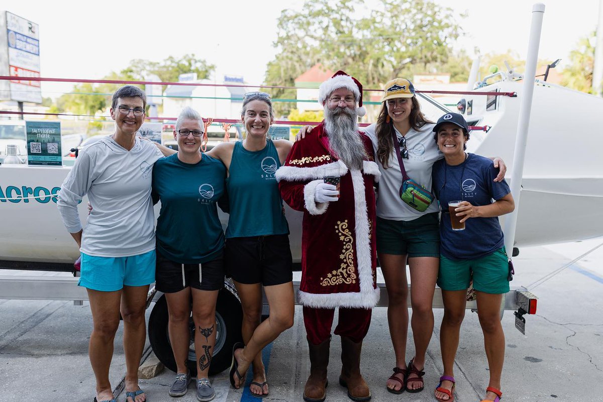 Row4SaltySci's tweet photo. It was Xmas in July at @StiltHouseBrew this weekend - a fun fundraiser for #SaltyScience. Thank you to manager Angela for organising and to Santa for dropping in!
#WorldsToughestRow #RowingTheAtlantic #OceanWomen https://t.co/1BKRUH8ttJ