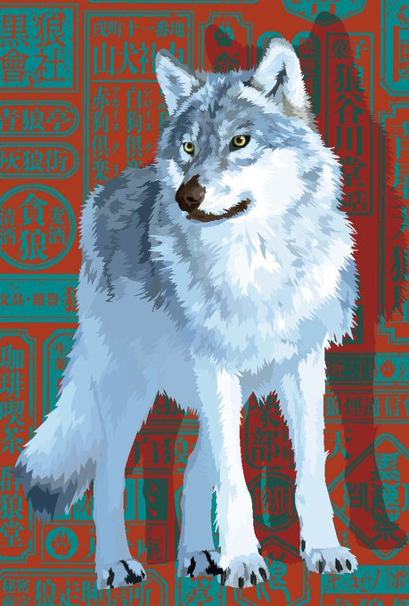 「white fur wolf」 illustration images(Latest)