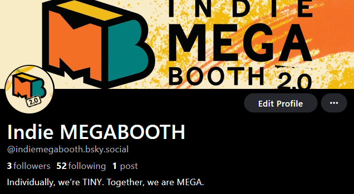 IndieMEGABOOTH's tweet photo. Oh hey! We're over here now, too. Seems like the dumpster fire here is only growing! https://t.co/l0nVHN0hHx