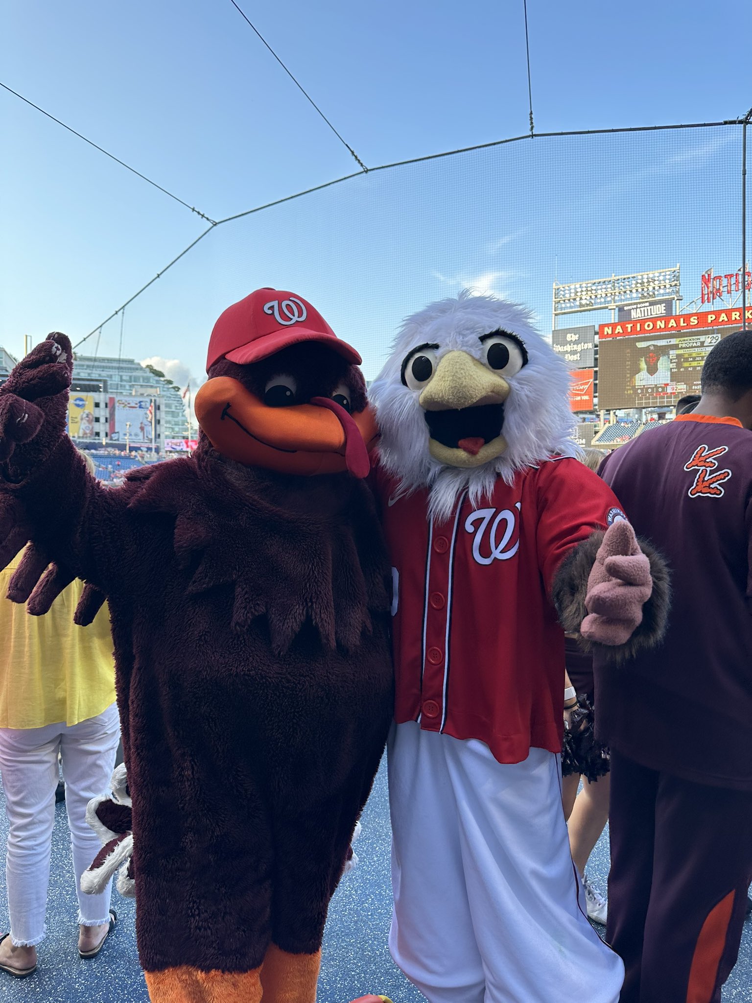 SCREECH on X: Just the two biggest birds, celebrating Virginia