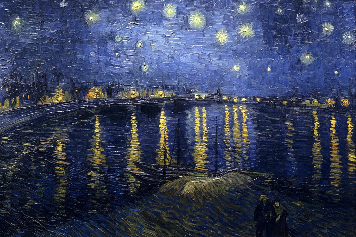 Saying Goodnight. Rest well, see y’all tomorrow! Starry Night Over the Rhône 🎨 Vincent Van Gogh. Painted in 1889 during his stay at the asylum of Saint-Paul-de-Mausole near Saint-Rémy-de-Provence.