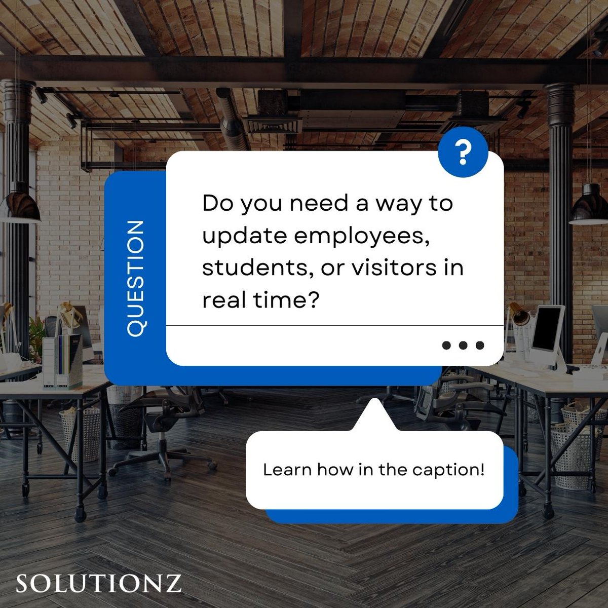 SolutionzInc's tweet image. Solution: Digital Signage comes in all shapes and sizes and allows multiple displays to be updated from one computer. Contact Solutionz to design digital signage that keeps your organization on the same page!

#TeamSolutionz #DigitalSignageBusiness #SignageSolution