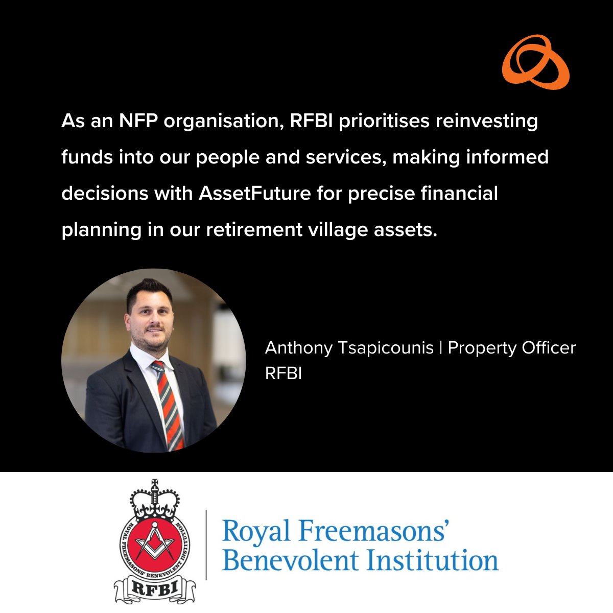 assetfuture's tweet photo. 🏡 Empowering Retirement Villages! 🏡 Meet Anthony Tsapicounis &amp; the dedicated team at Royal Freemasons'​ Benevolent Institution, working hand in hand with AssetFuture. Read more 👉 https://t.co/9BAK6H52dL #AssetManagement #AustralianCommunities https://t.co/LZL547eCGh