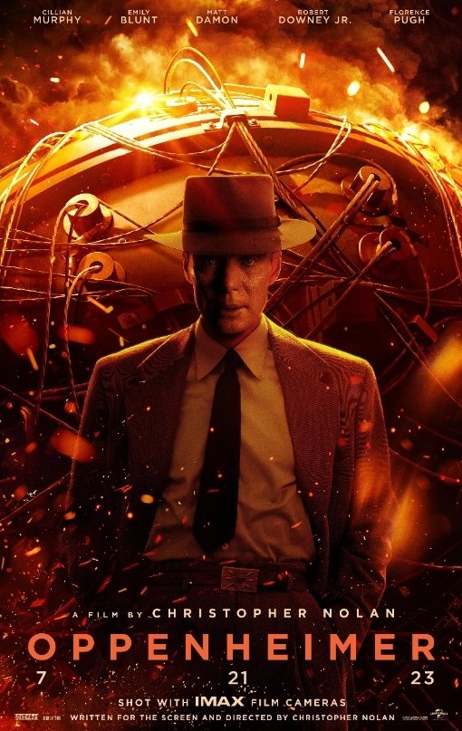 Picollo1979's tweet photo. Oppenheimer - ☆☆☆☆☆
#OppenheimerMovie #Oppenheimer #CillianMurphy #EmilyBlunt #MattDamon #RobertDowneyJr #FlorencePugh #JoshHartnett #CaseyAffleck #RamiMalek #KennethBranagh #TomConti #GaryOldman #ChristopherNolan #UniversalPictures #Movies #Filmes2023 https://t.co/y6jS8GLSz1