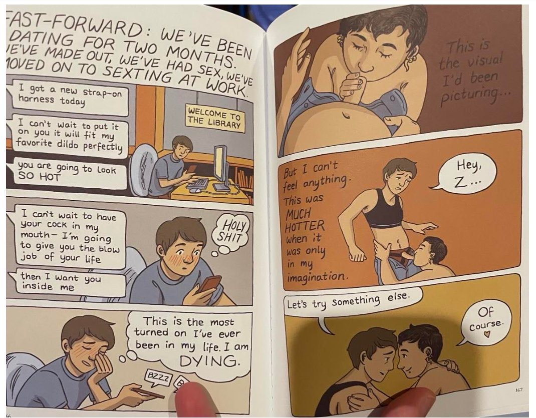 What does cartoon pornography have to do with being gay?! This is absurd. We don't want this kind of material in schools just as much as everyone else. 

It’s demeaning, degrading, and makes a mockery of us. BAN THEM. 

#GaysAgainstGroomers