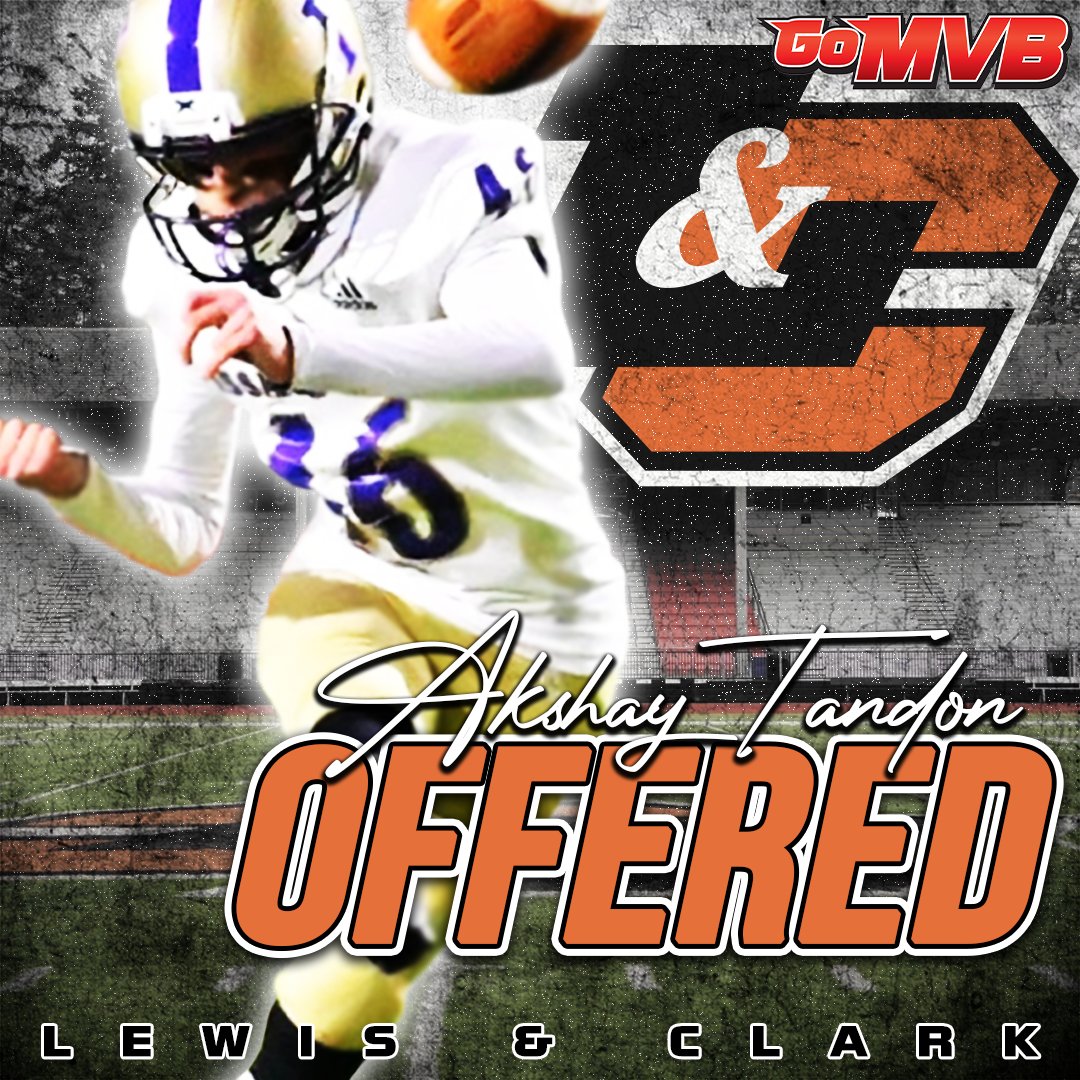 GoMVB Get Seen. Get Serious. Get to the Next Level (@gomvb) on Twitter photo Akshay Tandon has received an official offer from Lewis & Clark College!
'24 K
Issaquah HS, WA
More Info: GoMVB.com/akshaytandon
Follow: <a href="/AkshayTandon24/">Akshay Tandon</a>
#gomvb #hsfootball #kicker #offer #athlete Akshay Tandon has received an official offer from Lewis & Clark College!
'24 K
Issaquah HS, WA
More Info: GoMVB.com/akshaytandon
Follow: <a href="/AkshayTandon24/">Akshay Tandon</a>
#gomvb #hsfootball #kicker #offer #athlete