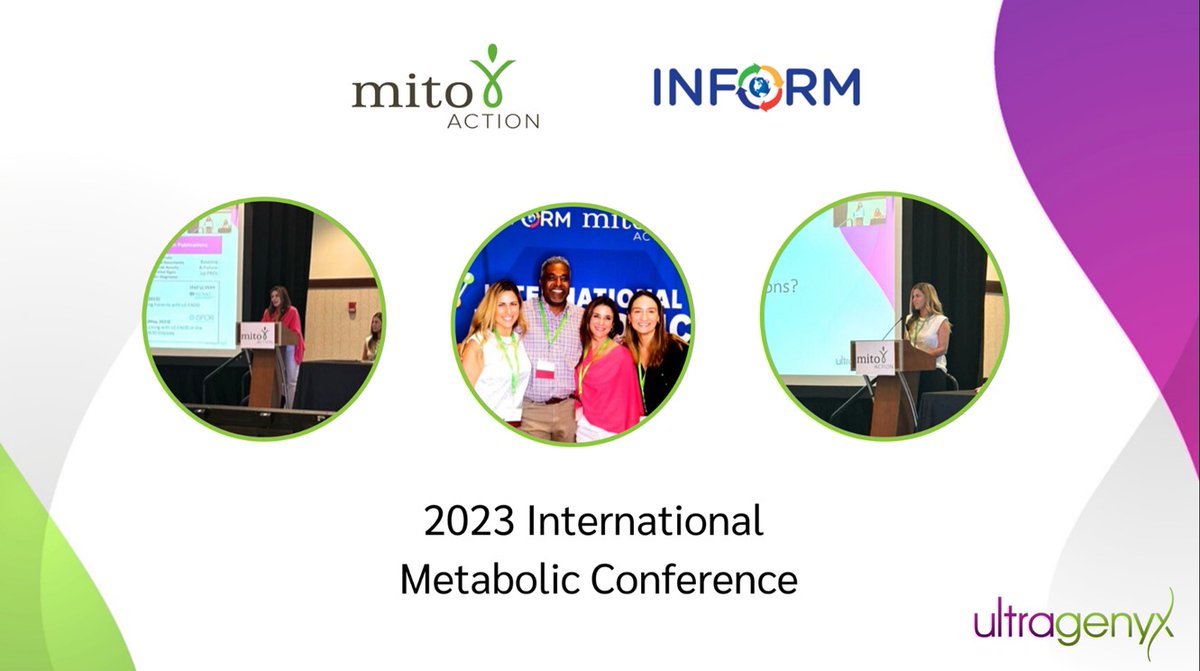 Our team attended the International Metabolic Conference this weekend alongside our colleague, Ali Skrinar, who discussed the ways Ultragenyx and the Long-chain Fatty Acid Oxidation Disorder (LC-FAOD) community are allies in advancing research. Thank you, Ali and team!