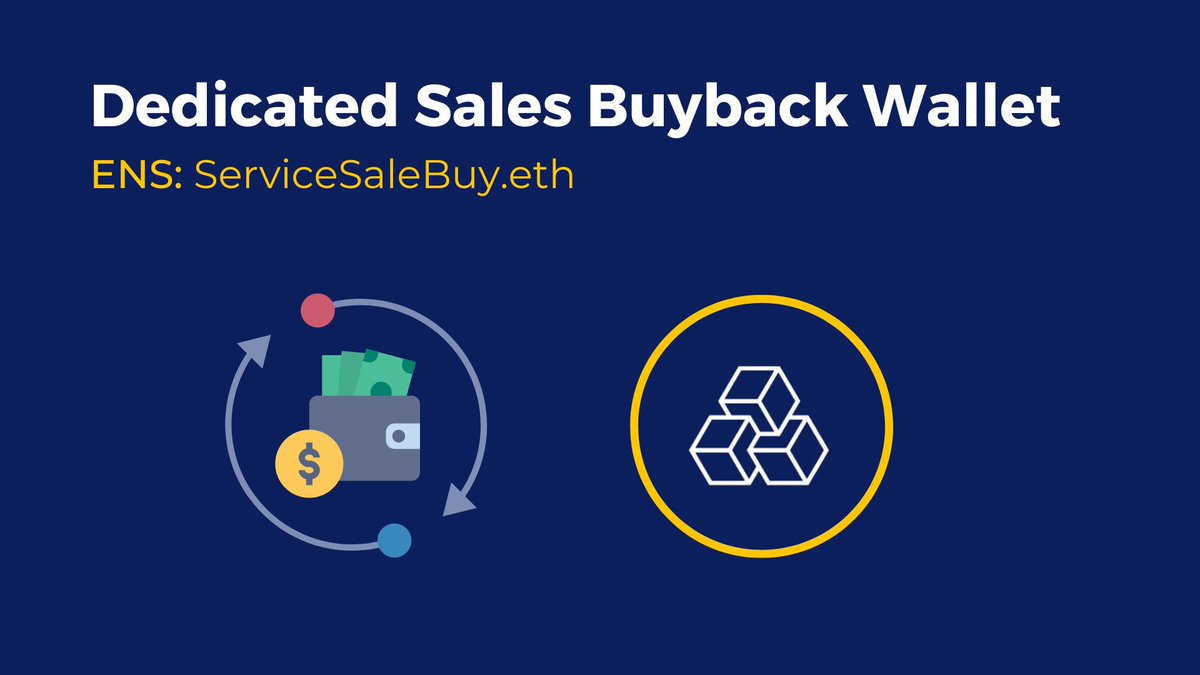 BuildABlockERC's tweet image. The #BuildABlock team has created a dedicated wallet for making buybacks &amp;amp; burns on $BUILD via service sale revenues. 

ENS: Servicesalebuy.eth

Track the wallet here: etherscan.io/token/0x474b0d…