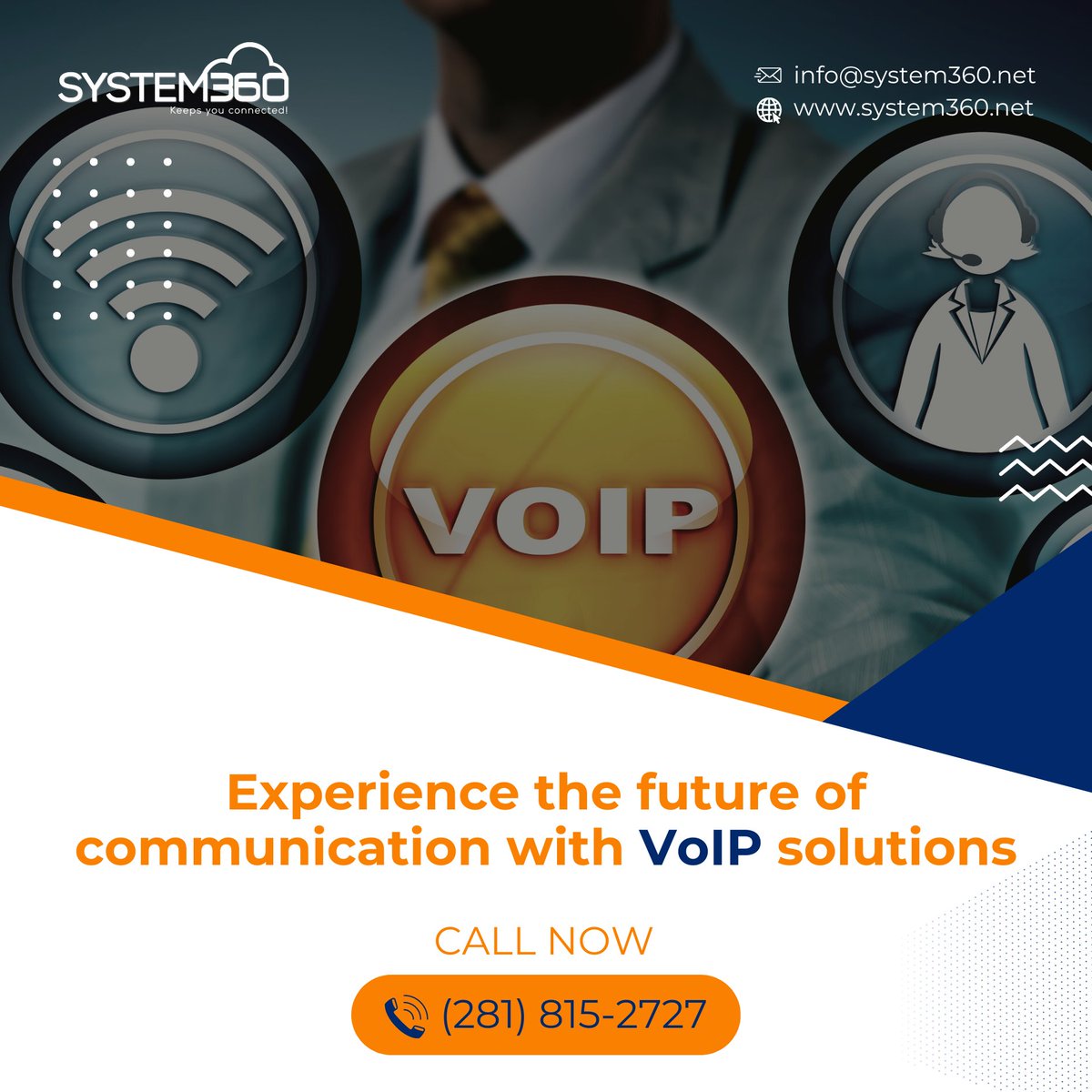 Explore VoIP Solutions Today to Transform Your Communication!

system360.net

#VoIPSolutions #System360 #RevolutionizeCommunication #CrystalClearCalls #Scalability #RobustSecurity #FutureOfCommunication #SeamlessConnectivity #StayConnected #DigitalTransformation