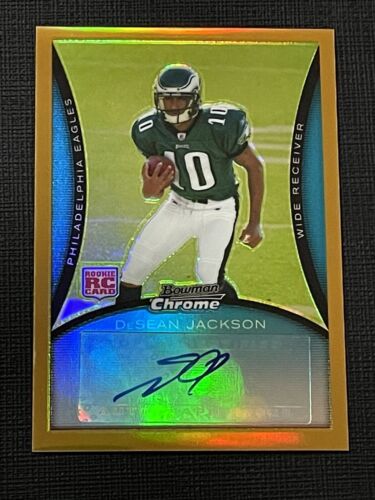 2008 Bowman Chrome Gold Refractor Auto BC93 DeSean Jackson Rookie Card RC #20/25 #ad #thehobby https://t.co/bVv92rwted https://t.co/6JLDrJdKrH