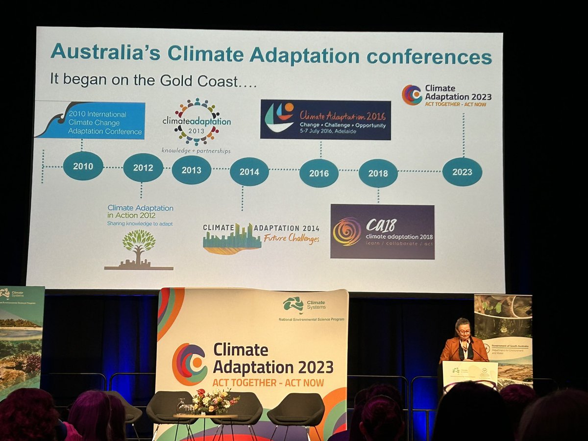Opening ceremony of Climate Adaptation 2023 in Adelaide. #NESP Climate Systems Hub