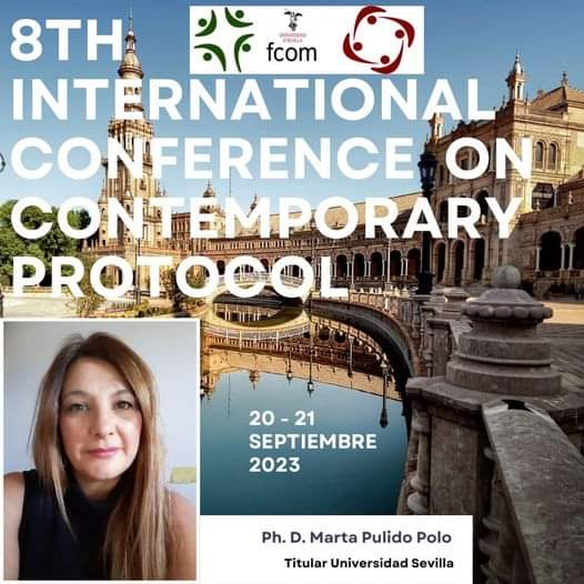 Red_RRPP's tweet photo. 🟢 Ponentes del VIII CONGRESO INTERNACIONAL DE PROTOCOLO CONTEMPORÁNEO (VIII CIEPC) 🇪🇸
🔸 Prof. Dra. Marta Pulido Polo (Tit. Univ. Sevilla)
📅 20 y 21 de septiembre de 2023
🌐 Formato: Híbrido
💻 https://t.co/HEfp3flvIK
📩 info@congresointernacionalprotocolo.com https://t.co/D095iTuURX