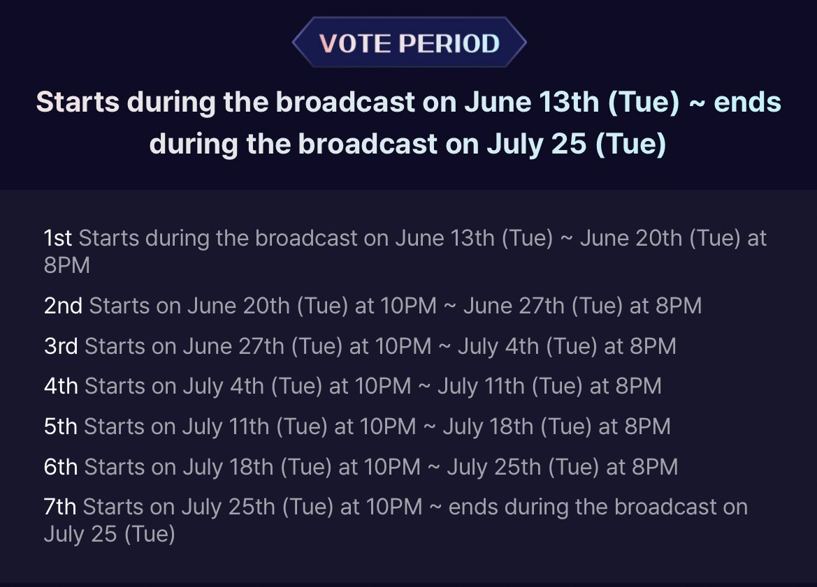 remember to vote for elly during the live today and not after!! the voting closes when the broadcast ends 🫶