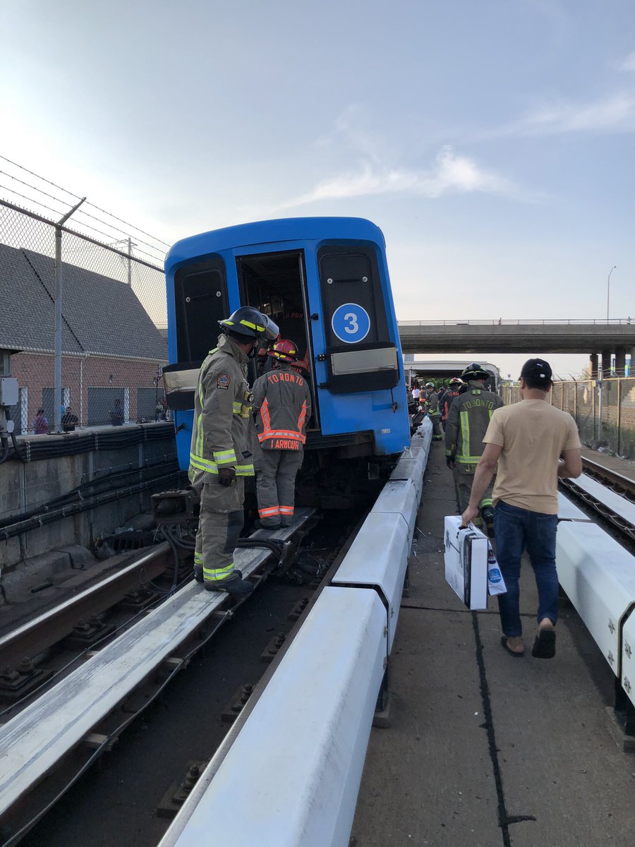 <a href="/TTCnotices/">TTC Service Alerts</a> Looks like this car is going for an early retirement ahead of the November date.