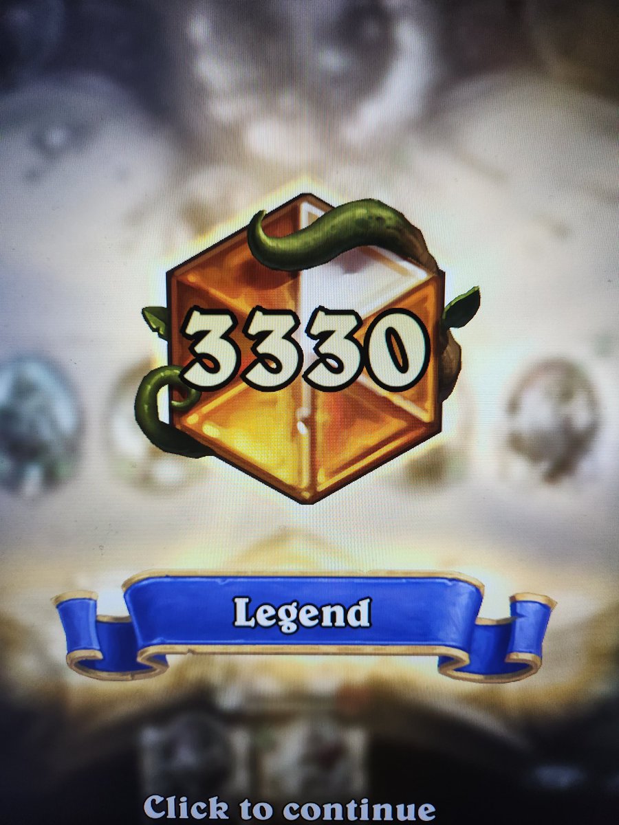 After about 8 years of playing Hearthstone I hit legend for the first time. Pretty hyped!