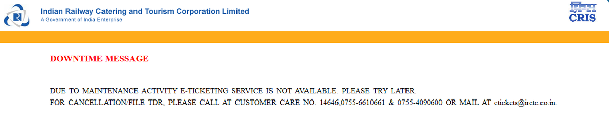 iamvikashkr's tweet photo. Downtime at peak hours is the biggest issue for a customer and its service provider.
#irctc and #railwayminister should take a decision to upgrade its infra as per the current demand.
#demandforcloud #gocloud https://t.co/B8kfEfrZvf