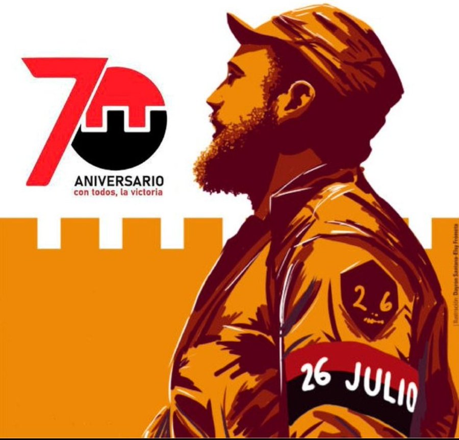 Fidel por siempre en el Moncada y la sierra #70DelMoncada #CubaViveEnSuHistoria @CubacooperaDj @Colaboracionqba @uccmcuba