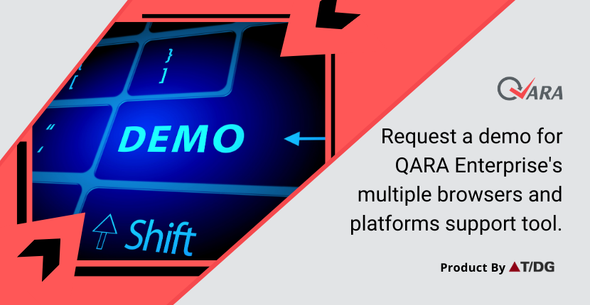 qaraenterprise's tweet image. With multiple browsers and platforms support tool from QARA enterprise, you can save testing time. QARA Enterprise demo is available upon request. Click bit.ly/2TIbict
#ZeroCoding #testautomation #requestdemo #QARAEnterprise #testing #automation #business #freedemo