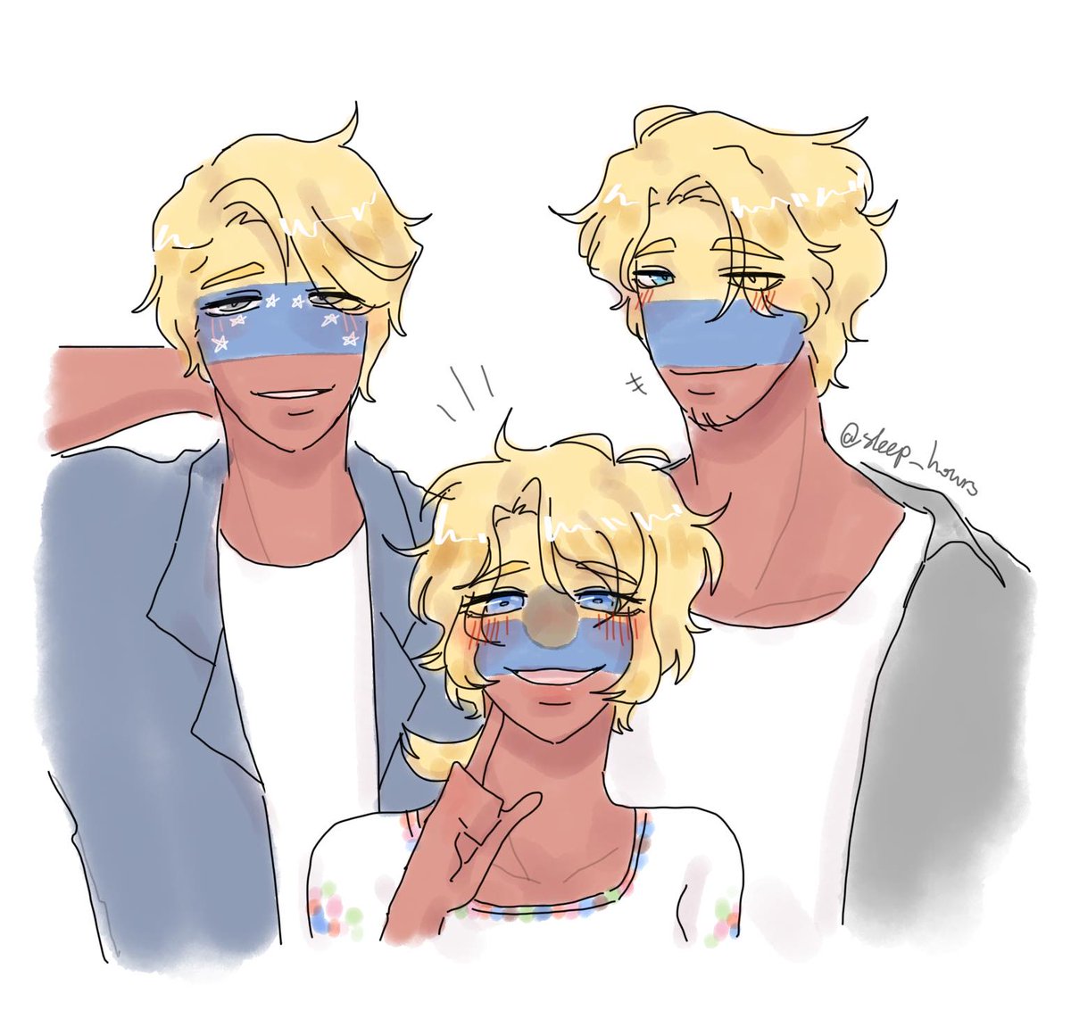 sleep_hours's tweet photo. There's only one that is my design lol

#CountryHumans 
#countryhumansecuador
#countryhumanscolombia
#countryhumansvenezuela https://t.co/0El2c67zhJ