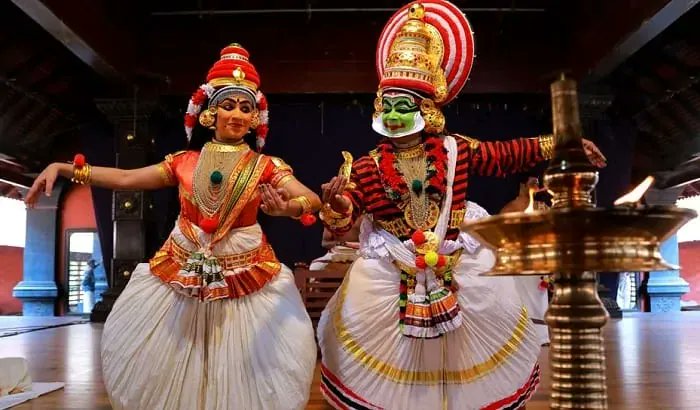 Kutiyattam, 2000 years Sanskrit theatre, which is practiced in the province of Kerala, is one of India’s oldest living theatrical traditions. 
It was inscribed in 2008 (on the Representative List of the Intangible Cultural Heritage of Humanity.

PC:kerelatourism
# incredibleindia