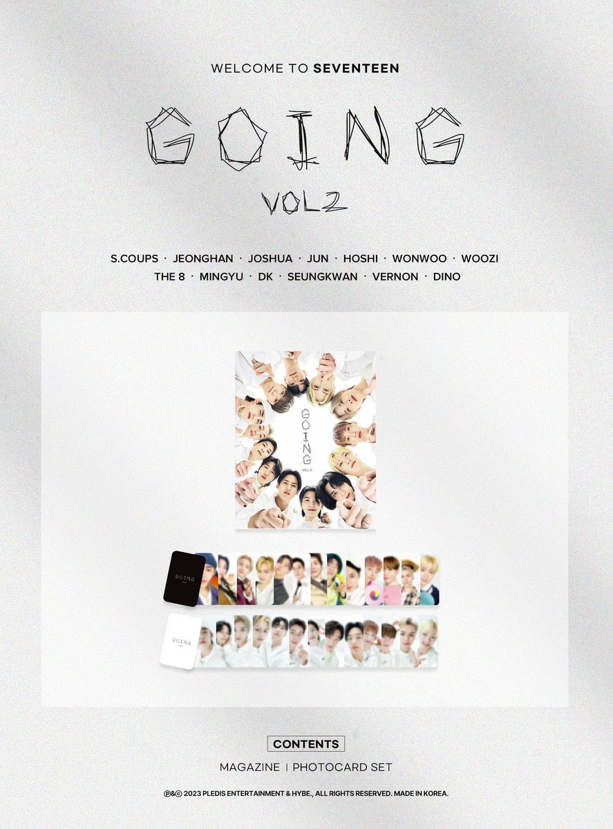 ayescoupsGOs's tweet photo. PH GO / WTS / LFB 

Seventeen Going Magazine Vol 2 

1200php all in + LSF
DOP: 30% Aug 5; full payment August 25
under NETA 

more details in the order form: https://t.co/q4JnXc2SlT https://t.co/dxQ2sAdYC4