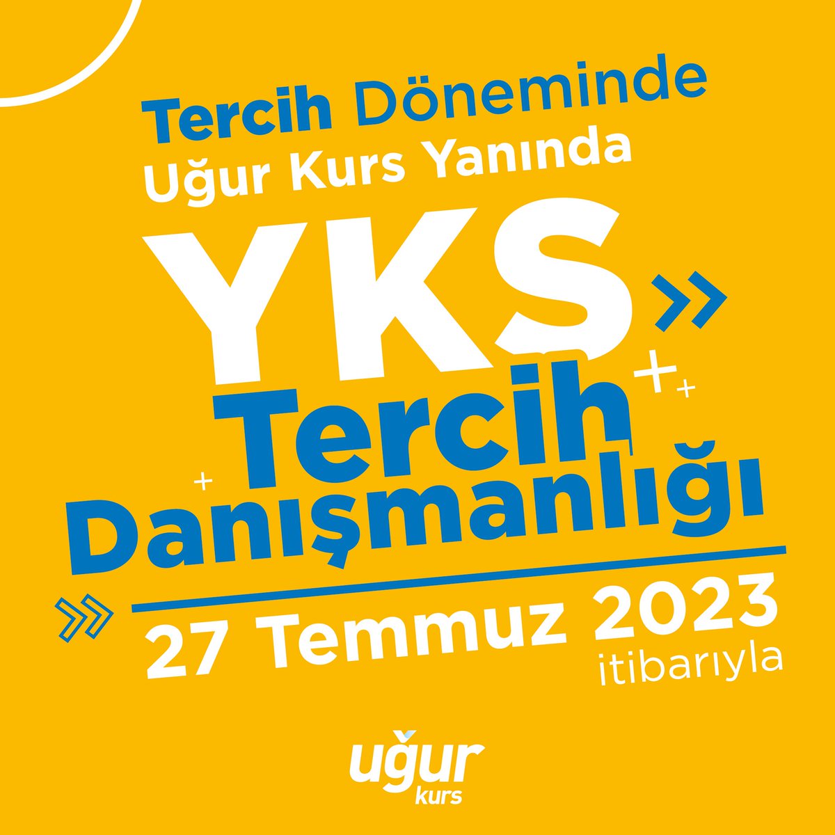 Uğur Kurs YKS tercih 'de yanınızda! 

Uzman psikolojik danışmanlarımızla birlikte akademik hedeflerinize emin adımlarla ilerleyin! 

YKS Tercih Danışmanlığı hizmetimizden faydalanmak için size en yakın Uğur Kurs'u arayarak randevu alabilirsiniz.

#YKS2023 #TercihDönemi