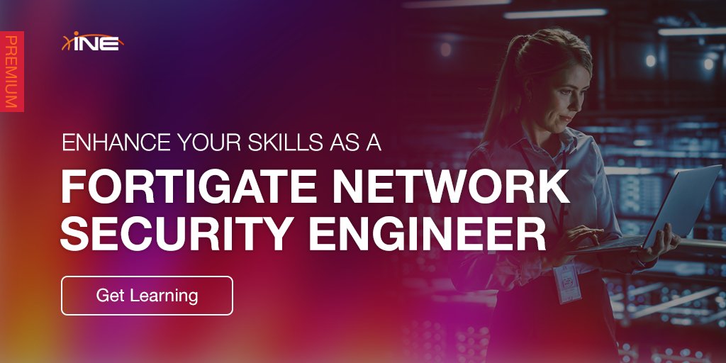 SecurityTube's tweet image. FortiGate Admins, listen up! Our FortiGate Network Security Engineer Learning Path can help you sharpen your firewall knowledge. Get started: bit.ly/3rwESaZ

#networksecurity #fortigate #securityengineer