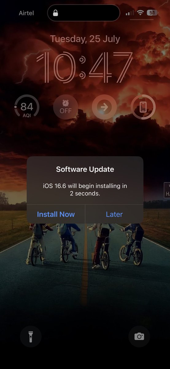 PrathameshM7's tweet image. Did y’all update to #iOS166 ?