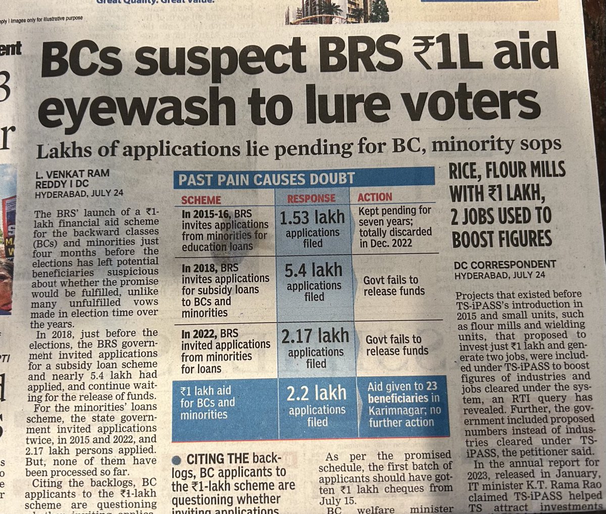 TennetiKrshnaMP's tweet photo. No trust on #KCR.
#KCRfailsTelangana.
#DalitCM
#3acreLand
#2BHK houses.
#DalitaBandu
#RythuRunaMafee
#TSPSCpaperLeaks
#DirtySchools
TRS is only for
#RealEstate in Hyderabad
#KaleswaramScam
#30percentCommissions
@kishanreddybjp
@BJP4India https://t.co/pVYVOERYVF
