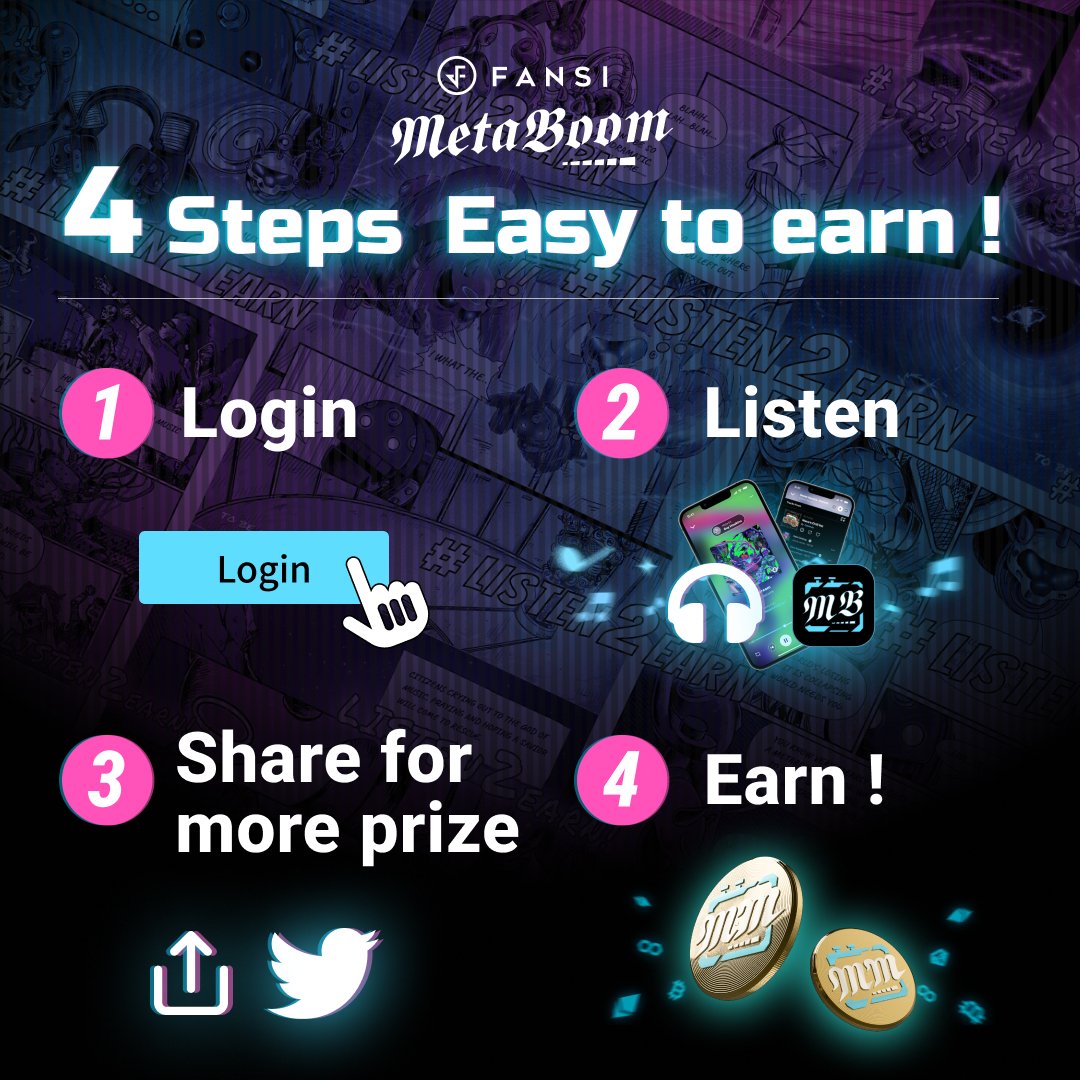 metaboom_nft's tweet photo. 🔥Join Music Journey 1,000U Prize Pool! 🔥 
🕹➡️Event Page: https://t.co/bY0DWGXbcn
🗓️ 2023/07/13-2023/07/27 
1️⃣  Accumulate 3 Music Scores on MetaBoom website     
2️⃣  RT designated post, tag 3 friends (post see in the thread) https://t.co/6iJPYJsnpv