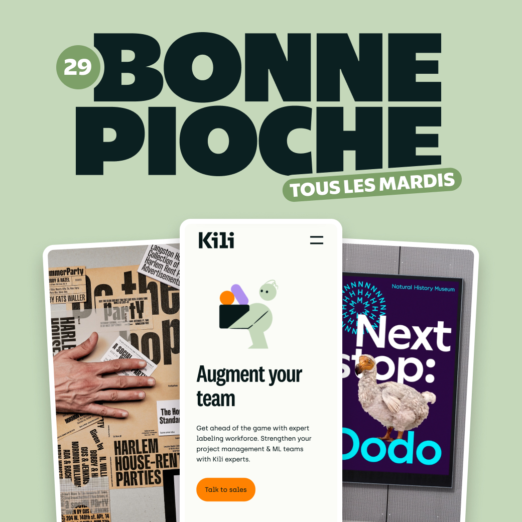 pierre__georges's tweet photo. Tous les mardis, je vous partage ma veille 👀🧙‍♂️✨
#BonnePiocheDesign

Au programme :
- des sites web captivants
- des identités visuelles renversantes
- des typographies remarquables
- des designers inspirant·e·s
- des ressources indispensables

🧵 Thread ↓ https://t.co/VqsKhoi6UL
