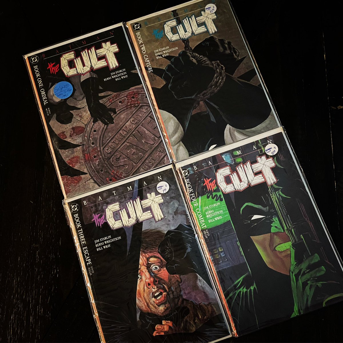 busted_ink's tweet photo. not my favorite batman arc by any stretch of the imagination, but a fun romp through the streets of gotham nonetheless—&amp; berni wrightson just doesn’t do himself justice in those tiny frames. covers &amp; splash pages (but mostly covers (&amp; mostly that of no. 3)) FTW https://t.co/tqBAMjXp8w