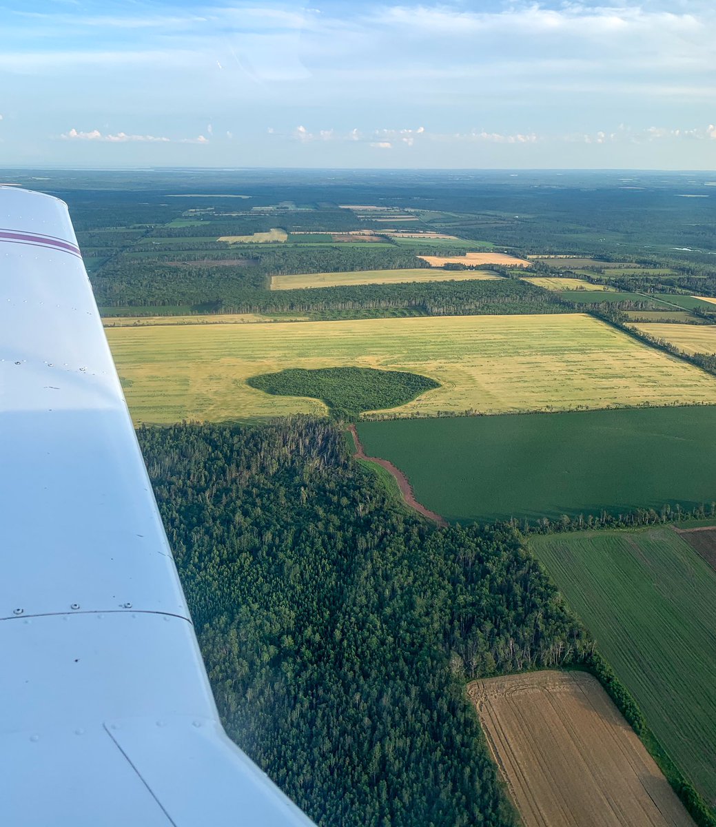 yygpilot's tweet photo. Out and about doing a practise @CASARA_National training mission out of @flyYYG . It’s warm up there but amazing views as we practise our search skills. Busy night on GA ramp with 4 jets parking. https://t.co/dkiMlLVT26