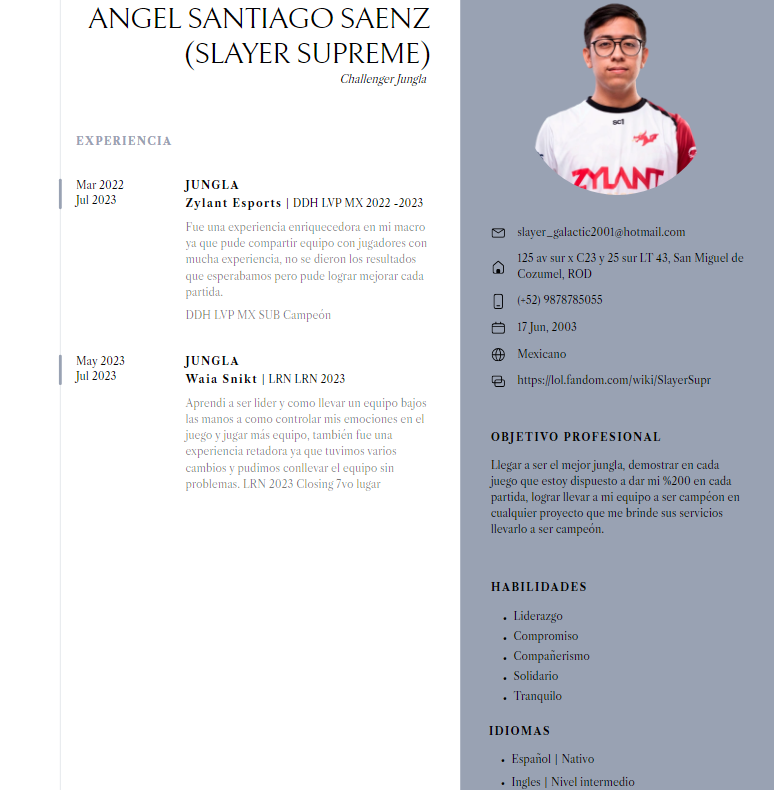 Luego de estadía en <a href="/WaiaSnikt/">Waia Snikt</a> , anuncio que me encuentro F/A dispuesto a recibir ofertas y tryhardear al máximo el próximo split.
este es mi DC: slayersupreme
agradezco todos RTS. :3